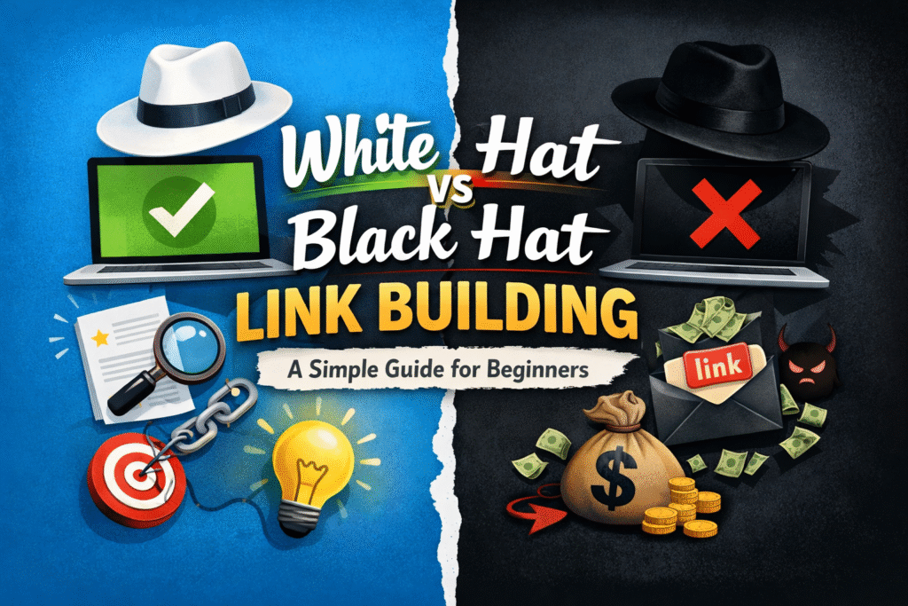 White Hat vs Black Hat Link Building: A Simple Guide for Beginners